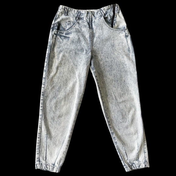 UNIONBAY Denim - Unionbay Vintage 80s Acid Wash High Waisted Tapered Denim Jeans Size 10 12 Indie